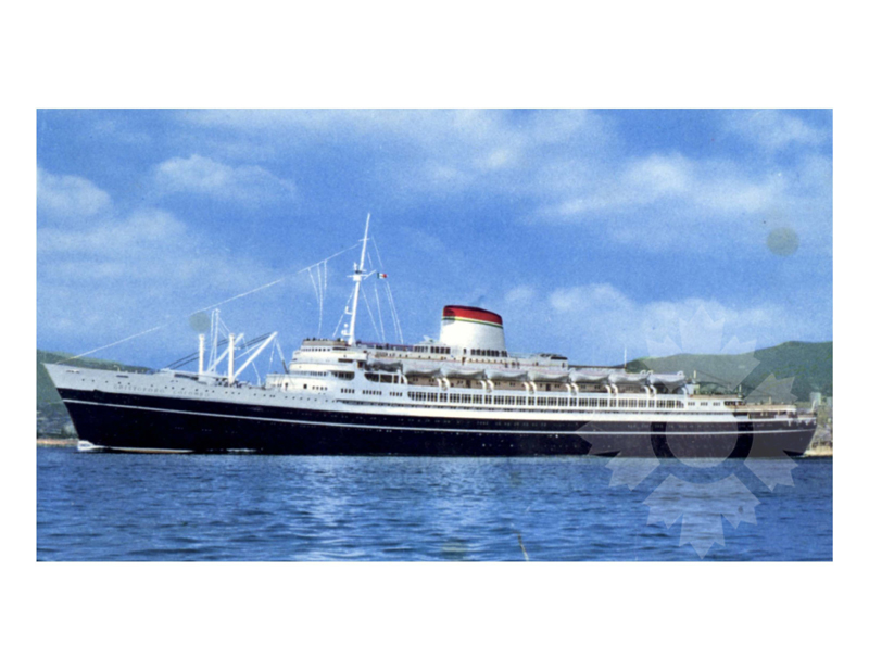Photo en couleur du navire Cristoforo Colombo (SS) (1952-1981)