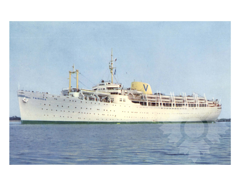 Photo en couleur du navire Fairsea (SS) (1949-1969)