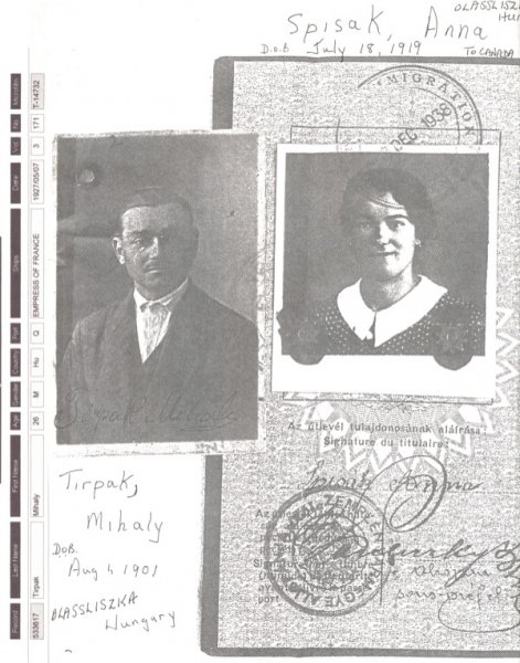 Collage d’Anna Spisak et Mihaly Tirpak, vers 2000. Musée canadien de l’immigration du Quai 21 (DI2013.1491.1). 