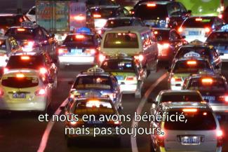 Une autoroute très fréquentée.