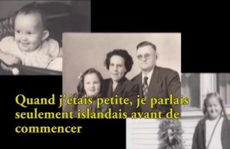 Un collage de vieilles photos de famille.