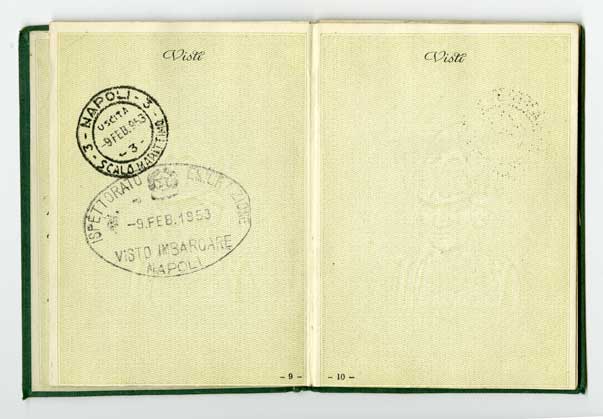 Neuvième et dixième pages avec des timbres.