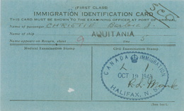 Carte d’identité de première classe, en bleu.