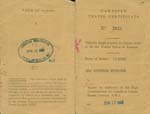 Ancien document de voyage de Kathleen de 1945.