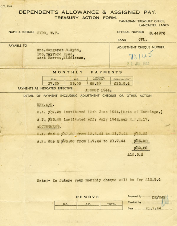 Menu du 11 mai 1945 pour le déjeuner, le dîner et le souper à bord du navire. Le document a été publié par l’entreprise maritime Union Castle Line.