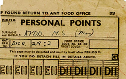 Card de points.