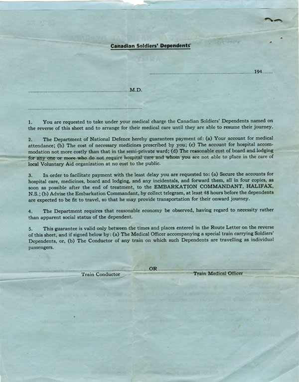 Brochure du ministère de la Défense nationale.