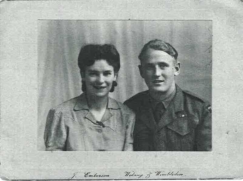 Phillis Irene West et Carl Andrew Danroth - 1945