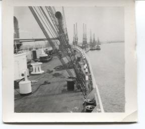 Pont d'un navire.